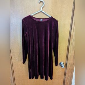 Old Navy Velvet Swing Dress